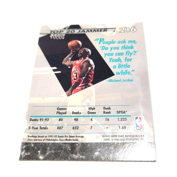 Michael Jordan Fleer Ultra #216 Chicago Bulls NBA Jam Session - Picture 2 of 2